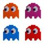Imagem de Kit de 4 Luminárias Fantasma Pac-Man Usare Fantasminha Pacman Jogo Game Geek Retrô Clássico