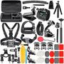 Imagem de Kit de 50 Acessórios para Câmeras GoPro, Insta360, Akaso e DJI Osmo (Hero 11/10/9/8/7/6/5/4 Max)