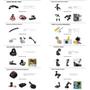 Imagem de Kit de 50 Acessórios para Câmeras GoPro, Insta360, Akaso e DJI Osmo (Hero 11/10/9/8/7/6/5/4 Max)