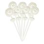 Imagem de Kit De 50 Bases Acrílicas 10 X 6 Cm + 200 Espirais Branco Porta Recado