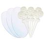 Imagem de Kit De 50 Bases Acrílicas 10 X 6 Cm + 200 Espirais Branco Porta Recado