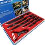 Imagem de Kit De 6 Facas Churrasco Profissional Antiaderente Resistente Alta Qualidade LKCF11