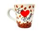 Imagem de Kit De 6 Xicaras Caneca De 110ml De Porcelana Eu Amo Café
