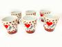 Imagem de Kit De 6 Xicaras Caneca De 110ml De Porcelana Eu Amo Café
