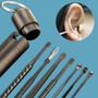 Imagem de Kit de 7 Limpadores de Ouvido com Earpick de Aço Inoxidável e ABS