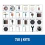 Imagem de Kit de Acessórios Para Micro Retífica Dremel Uso Geral com 160 Peças 
