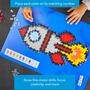 Imagem de Kit de arte em pixel 3D Puzzle PLUS PLUS Rocket de 500 peças para crianças