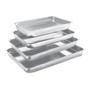 Imagem de Kit De Assadeiras Tabuleiro Forma Em Alumínio Polido 4 Peças