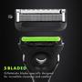 Imagem de Kit de Barbear Masculino Premium com Navalha, Barra Esfoliante e Suporte Magnético