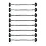 Imagem de Kit de barra montada emborrachada epic com pegada hard cromo com suporte