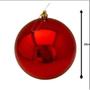 Imagem de Kit De Bolas De Natal Vermelha 15CM Grande Para Arvore De Natal - Bolinhas De Natal Gigantes