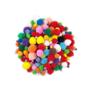 Imagem de Kit De Bolas De Pompom DIY Com Olhos Adesivos E Hastes De Chenille Para Crianças E Adultos Presentes