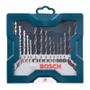 Imagem de Kit de Brocas para Metal Madeira e Alvenaria de 3 a 8mm com 15 Peças X-LINE 2607017504 BOSCH