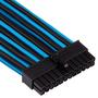 Imagem de Kit de Cabos Corsair Premium PSU - Com Capa Individual (Azul/Preto)