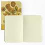 Imagem de Kit de Cadernos sem Pauta A5 - Fábrica de Pôster - Capa Flexível 80 Páginas cada 20x14cm -3 capas Van Gogh