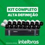 Imagem de Kit de Câmeras Profissional Alta Definição Hd 720P Intelbras 16 Canais MHDX 1080P  Completo 