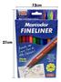 Imagem de Kit de Canetas Fine Liner Ponta Fina 4mm: 10 Cores Coloridas