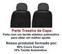 Imagem de kit de capa para banco automotivo em couro preto  para fiat mobi 20/21