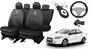 Imagem de Kit de Capas de Couro Impermeável Renault Fluence 2016 + Capa de Volante + Chaveiro