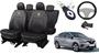 Imagem de Kit de Capas de Couro Impermeável Renault Logan 2020 a 2021 + Capa de Volante com Agulha + Chaveiro