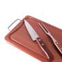 Imagem de Kit De Churrasco Madeira Com Garfo e Faca Inox