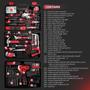 Imagem de Kit de conjunto de ferramentas KingTool de 276 peças com furadeira elétrica sem fio de 12 V