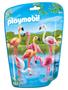 Imagem de Kit de construção Playmobil Flock of Flamingos com 6 flamingos