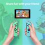 Imagem de Kit de Controle Sem Fio Joy-Pad Joystick Joy-Con (L) + (R) Verde e Azul Compatível com Console Nintendo Switch 