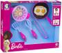 Imagem de Kit De Cozinha Infantil Barbie Chef Cotiplás 7 Itens