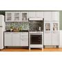 Imagem de Kit de Cozinha Modulada 4 Peças Evidence (2 Armários + 1 Balcão + 1 Paneleiro) C4P57 Branco - Bertolini