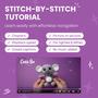 Imagem de Kit de crochê Cookie Box Koala Coal com tutorial ponto a ponto