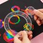 Imagem de Kit de Desenho Spirograph para Crianças - 10 a 33 Peças - Desenhos Mágicos com Papel para Riscar