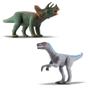 Imagem de Kit De Dinossauros Triceratops E Velociraptor - Silmar