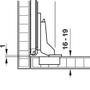 Imagem de Kit De Dobradiças Para Porta Escamoteável MDF 16 A 19MM Hafele -408.24.020