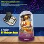 Imagem de KIT DE Dollhouse em Miniatura DIY com Móveis, Spin Rotate Music Box, LED Wooden Mini House Set, Melhor Presente Aniversário Dia de Casamento dos Namorados para Crianças Meninas Amantes (MEEY NA ESQUINA)