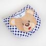 Imagem de Kit de Dormir Naninha Pelúcia + Travesseiro Anatômico Baby Zoo 2 Pçs Soninho Tranquilo Anti Alérgico