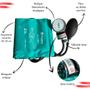 Imagem de Kit de Enfermagem Aparelho de  Pressao Estetoscopio Necessaire Medidor Glicose Multi Estagio Incoterm