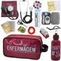 Imagem de Kit de Enfermagem Aparelho de  Pressao Estetoscopio Necessaire Medidor Glicose Multi Estagio Incoterm