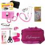 Imagem de Kit de Enfermagem Rosa premium com Esfigmo e Estetoscópio
