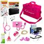 Imagem de Kit de Enfermagem Rosa Premium com Glicosssimetro