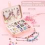 Imagem de Kit de fabricação de pulseiras Charm UFU Girls com 120 peças de joias DIY