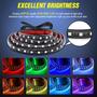Imagem de Kit de Faixa de Luz LED RGB Nilight para Caminhão - 3 Unidades de 1,5m (270 LEDs)