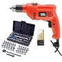 Imagem de Kit de Ferramentas 46 pçs c/ Furadeira De Impacto 3/8 560w 110v Tm500 - Black&Decker