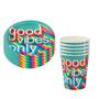 Imagem de Kit de Festas Good Vibes com 20 Peças Descartáveis - SilverFestas