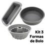 Imagem de Kit de Formas de Silicone para Bolos Pães Tortas Cinza