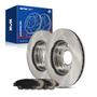 Imagem de Kit de freio KAX Carbon Fiber Ceramic Pads Rotors Civic 06-11