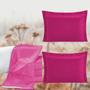 Imagem de Kit De Fronha Travesseiro Corpo E Porta Travesseiro 3 Peças Pink