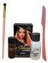 Imagem de Kit de Henna Profissional Designer sobrancelha Chandra com Navalha Pincel chanfrado Alto Rendimento
