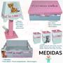 Imagem de Kit de Higiene para quarto de bebê menina madeira Mdf 6 pçs - Safari branco e rosa