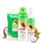 Imagem de Kit de higiene TropicClean Papaya para cães com xampu, spray e toalhetes